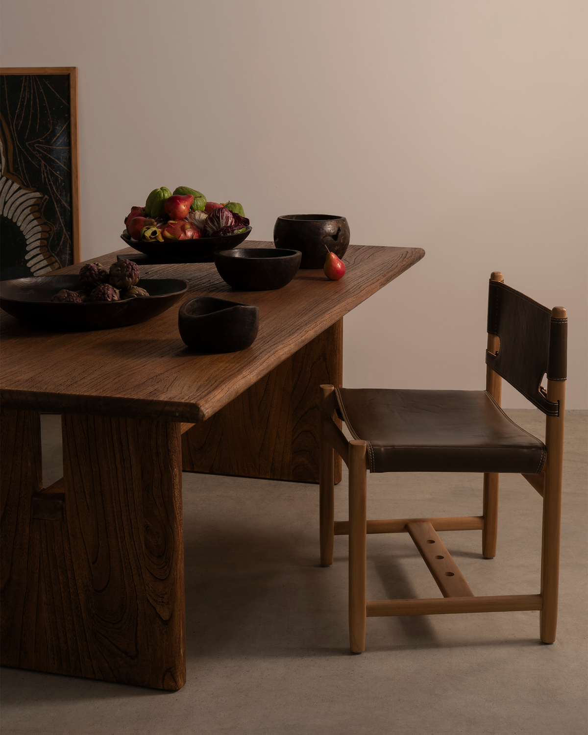 Teak Fruit Bowl - Cola