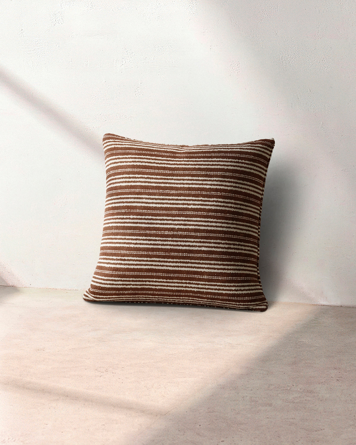 Calypso Outdoor Fine Stripe Cushion - Pindan