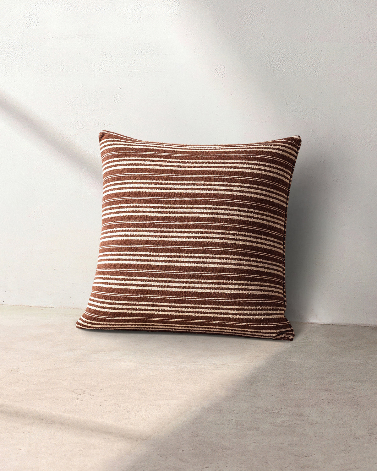 Calypso Fine Stripe Floor Cushion - Pindan