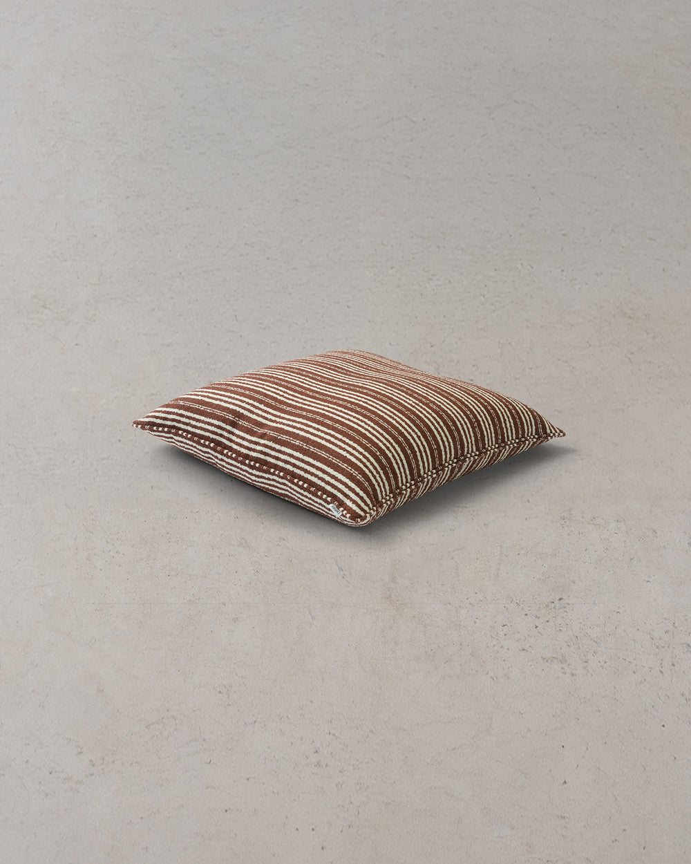 Calypso Fine Stripe Floor Cushion - Pindan