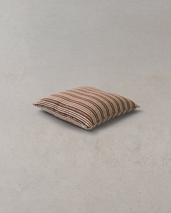 Calypso Fine Stripe Floor Cushion - Pindan