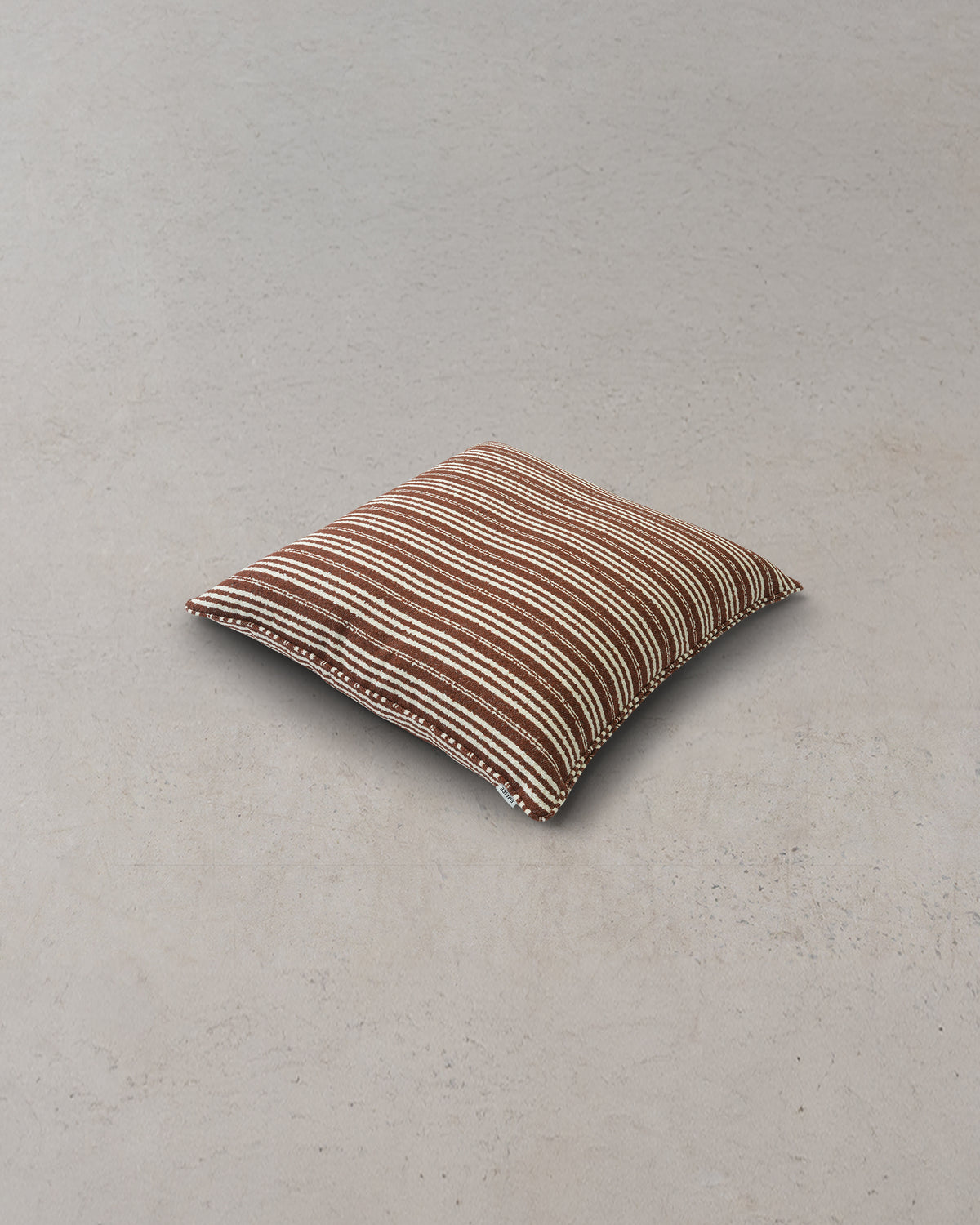 Calypso Fine Stripe Floor Cushion - Pindan