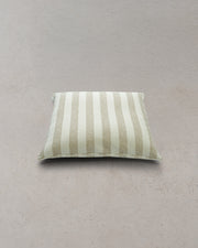 Calypso Thick Stripe Floor Cushion - Sesame