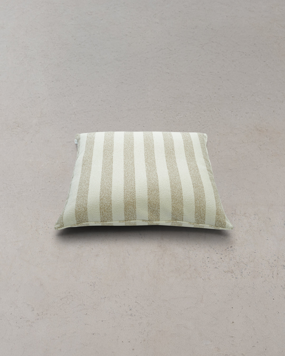 Calypso Thick Stripe Floor Cushion - Sesame