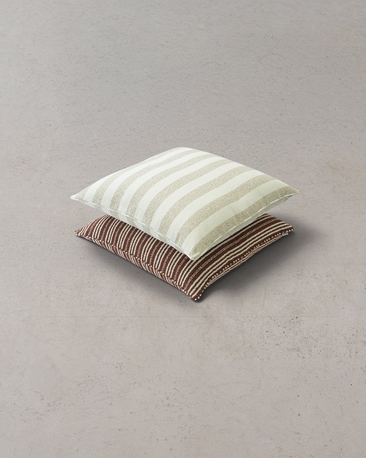 Calypso Fine Stripe Floor Cushion - Pindan