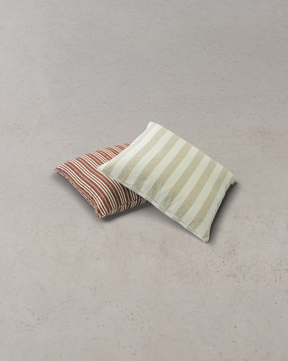 Calypso Fine Stripe Floor Cushion - Pindan