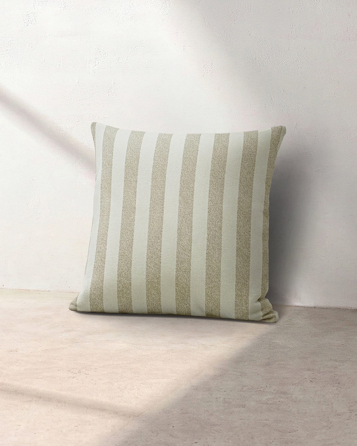Calypso Thick Stripe Floor Cushion - Sesame