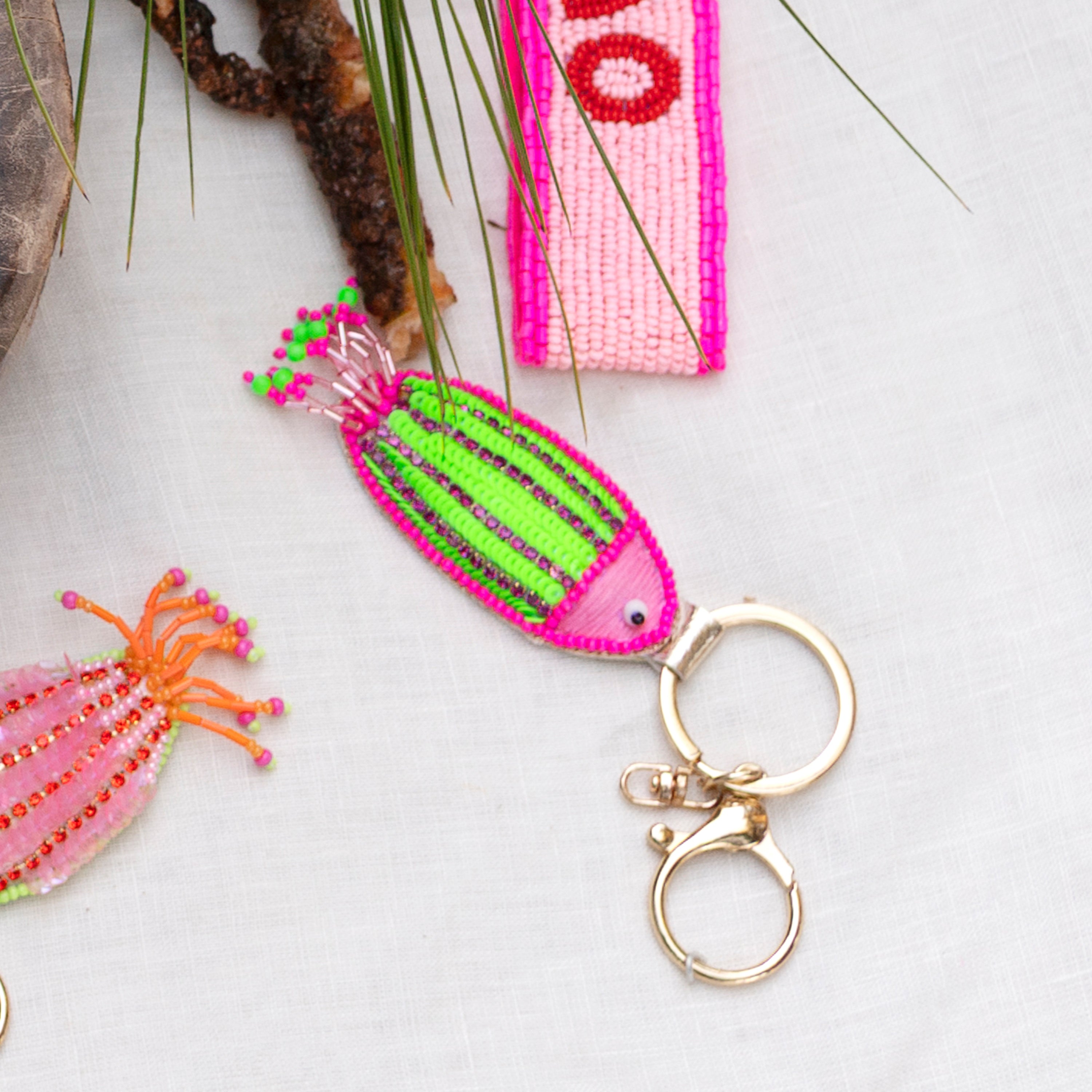 Fish Key Chain - Green