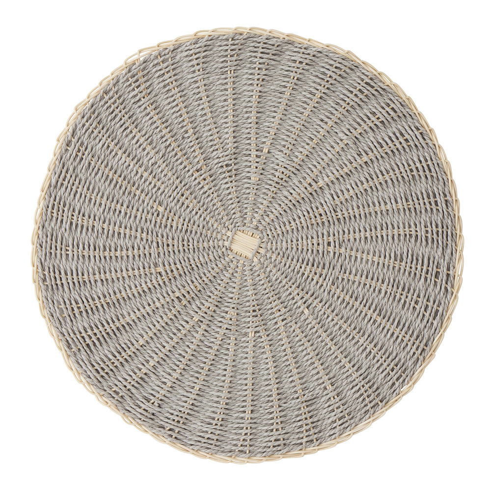 Claris Rattan Placemat - Seafoam