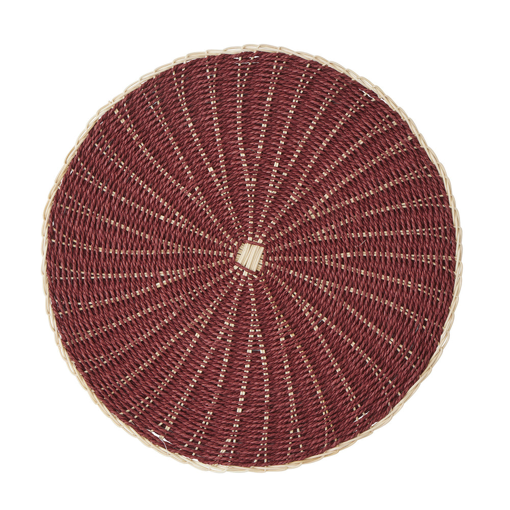 Claris Rattan Placemat - Cocoa