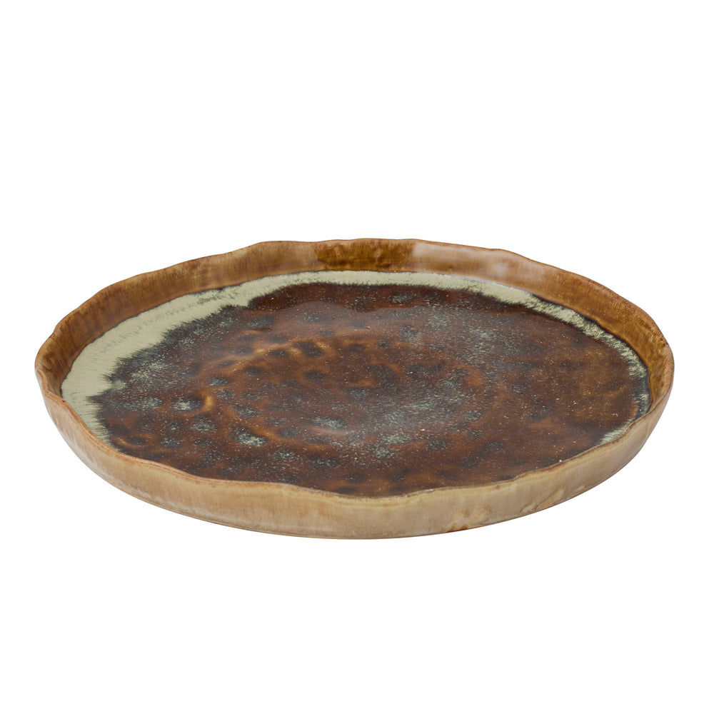 Ember Ceramic Platter - Toffee