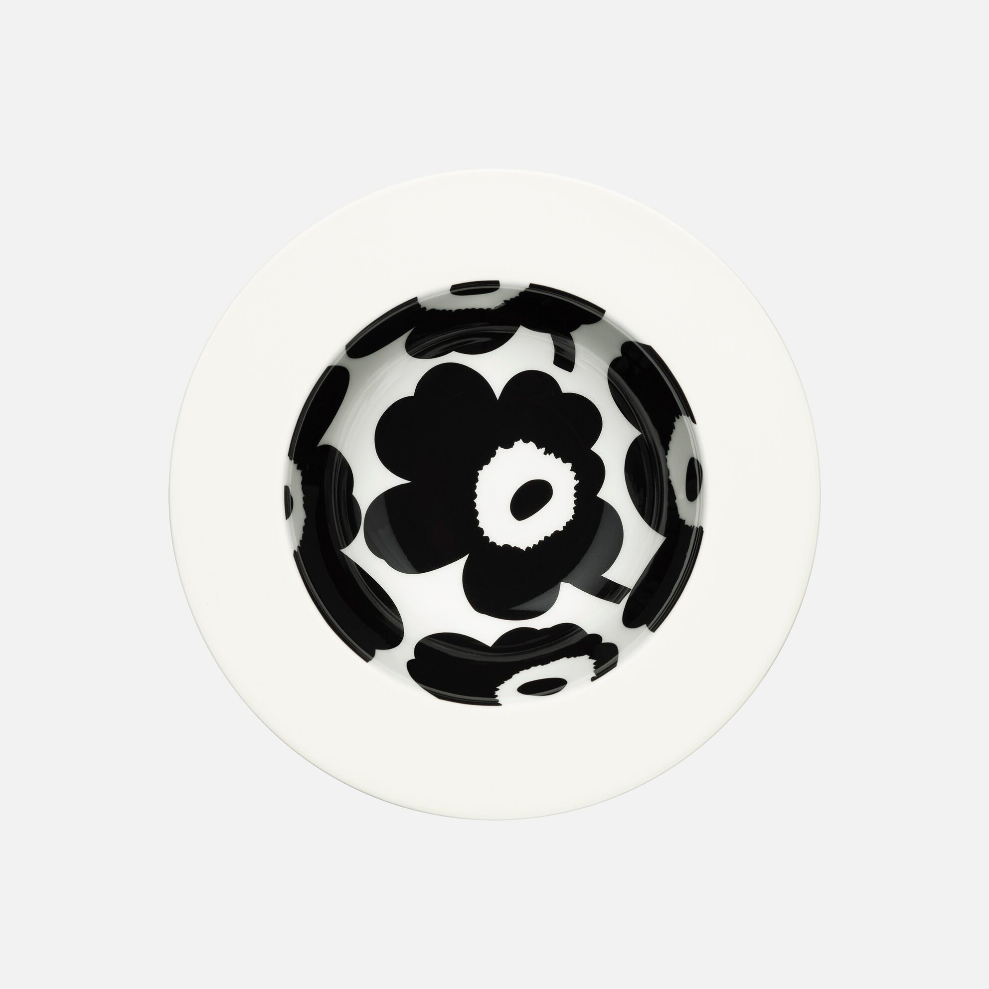 Oiva Unikko Deep Plate - White Border