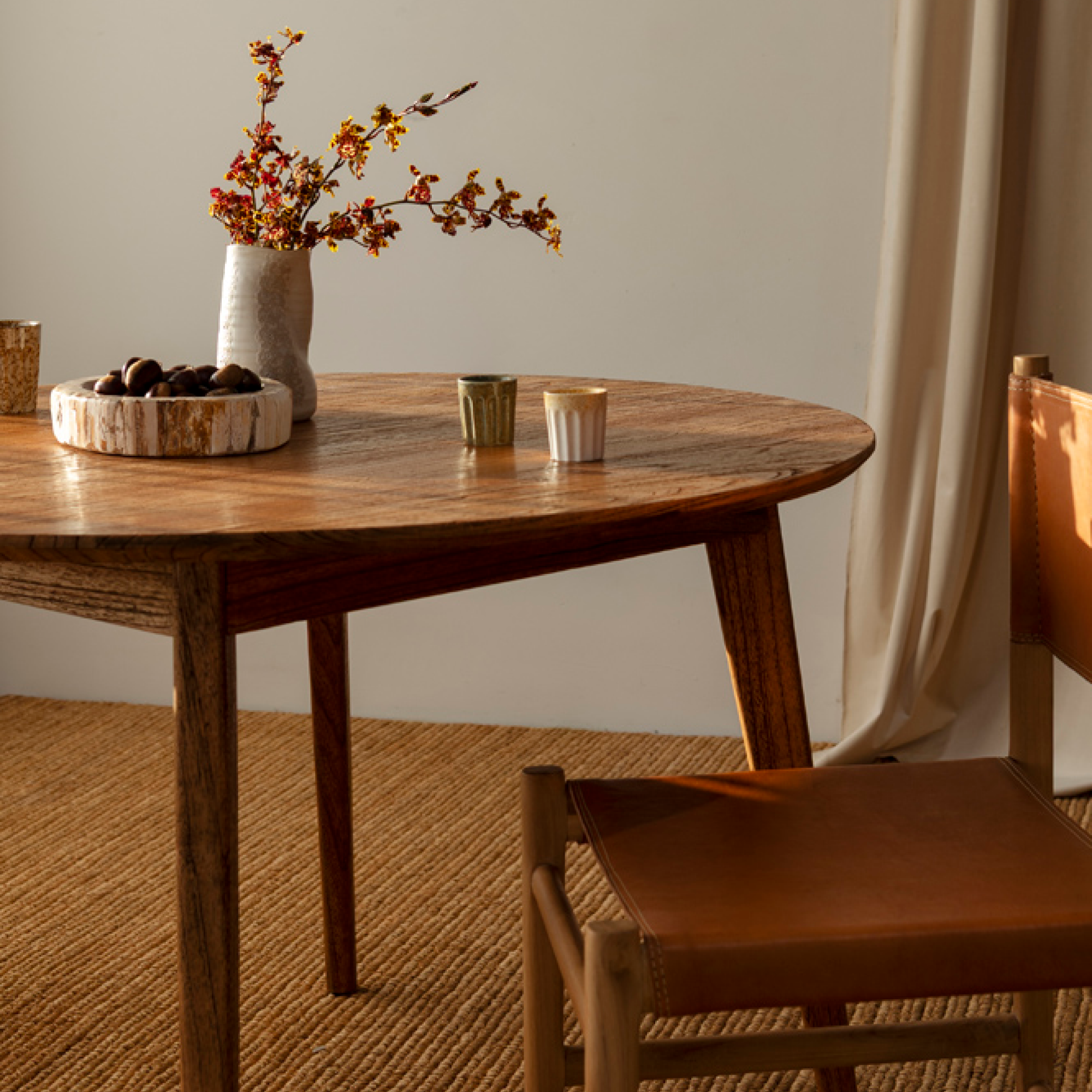 Marilyn Round Dining Table - Antique Mindi