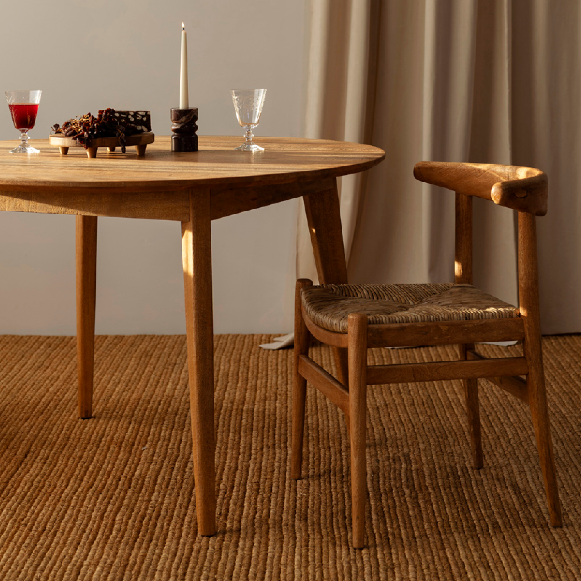 Marilyn Round Dining Table - Rustic Matte