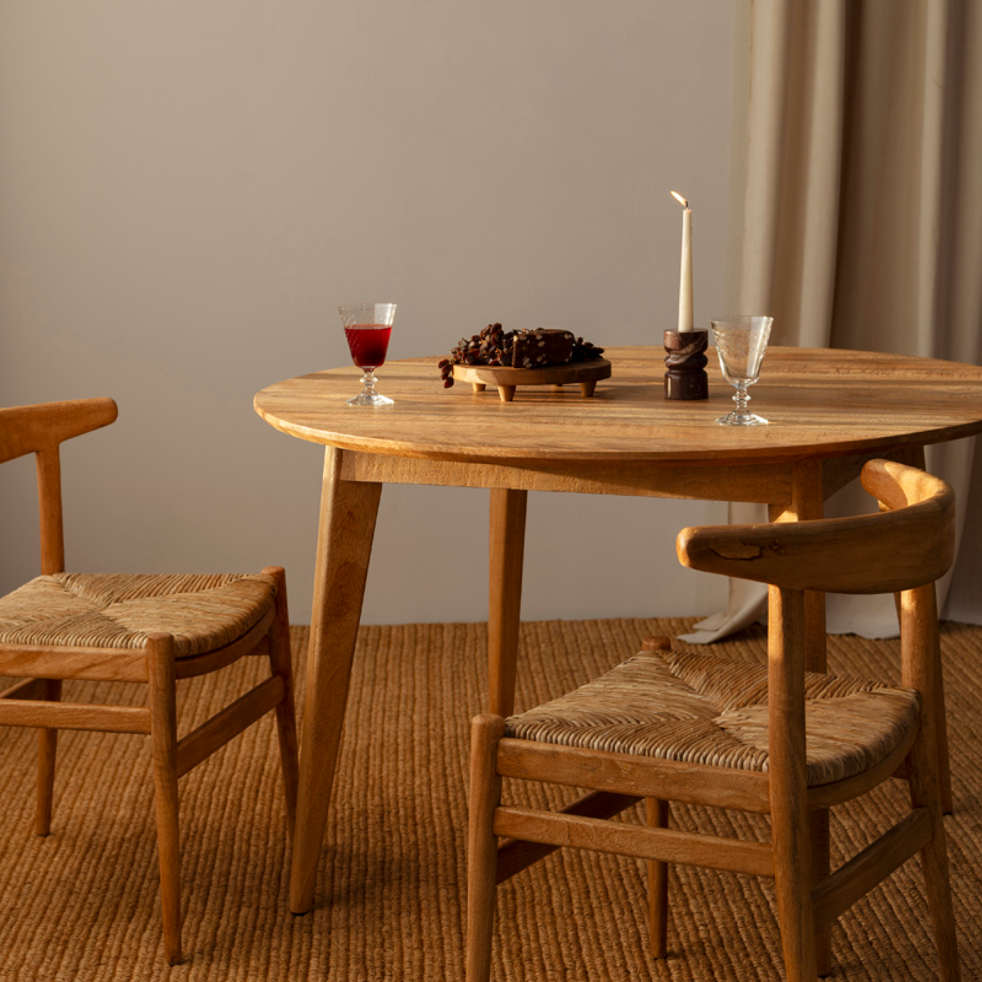 Marilyn Round Dining Table - Rustic Matte