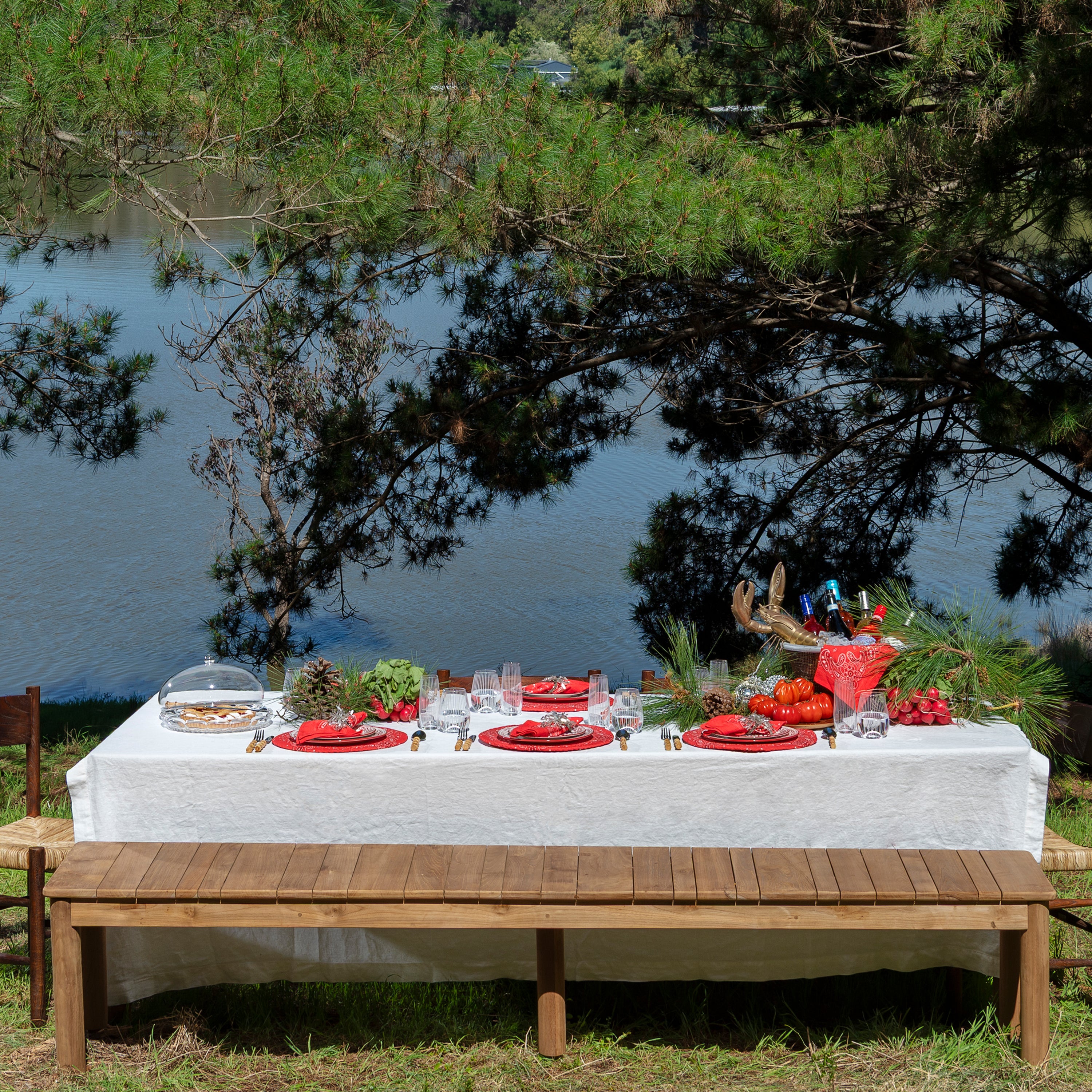 Monaco Tablecloth - White