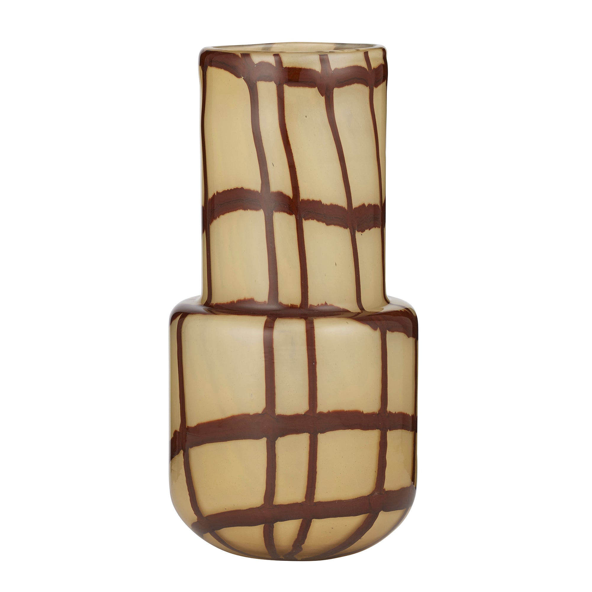Milton Vase - Ivory/Choc