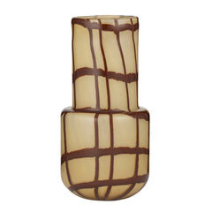 Milton Vase - Ivory/Choc