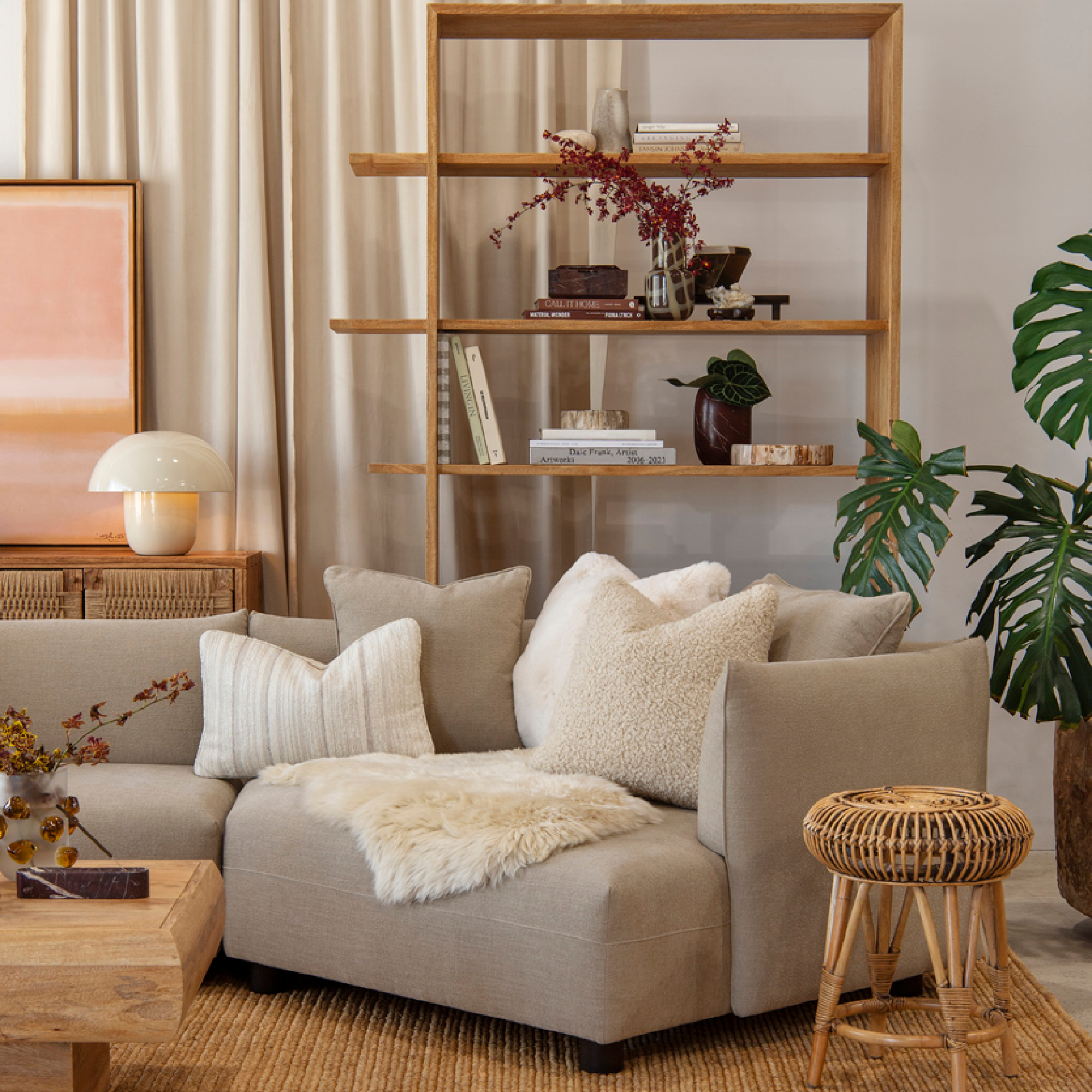 Oscar Right Chaise Sofa - Rye
