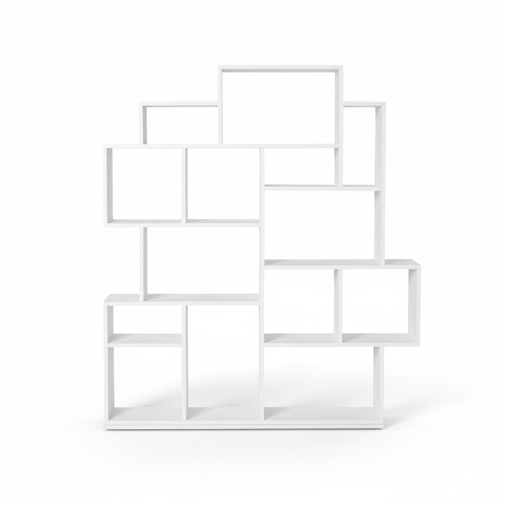 Paris Large Bookcase - White