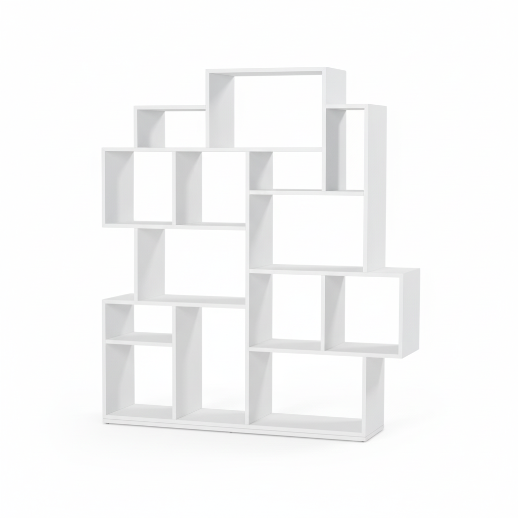 Paris Large Bookcase - White