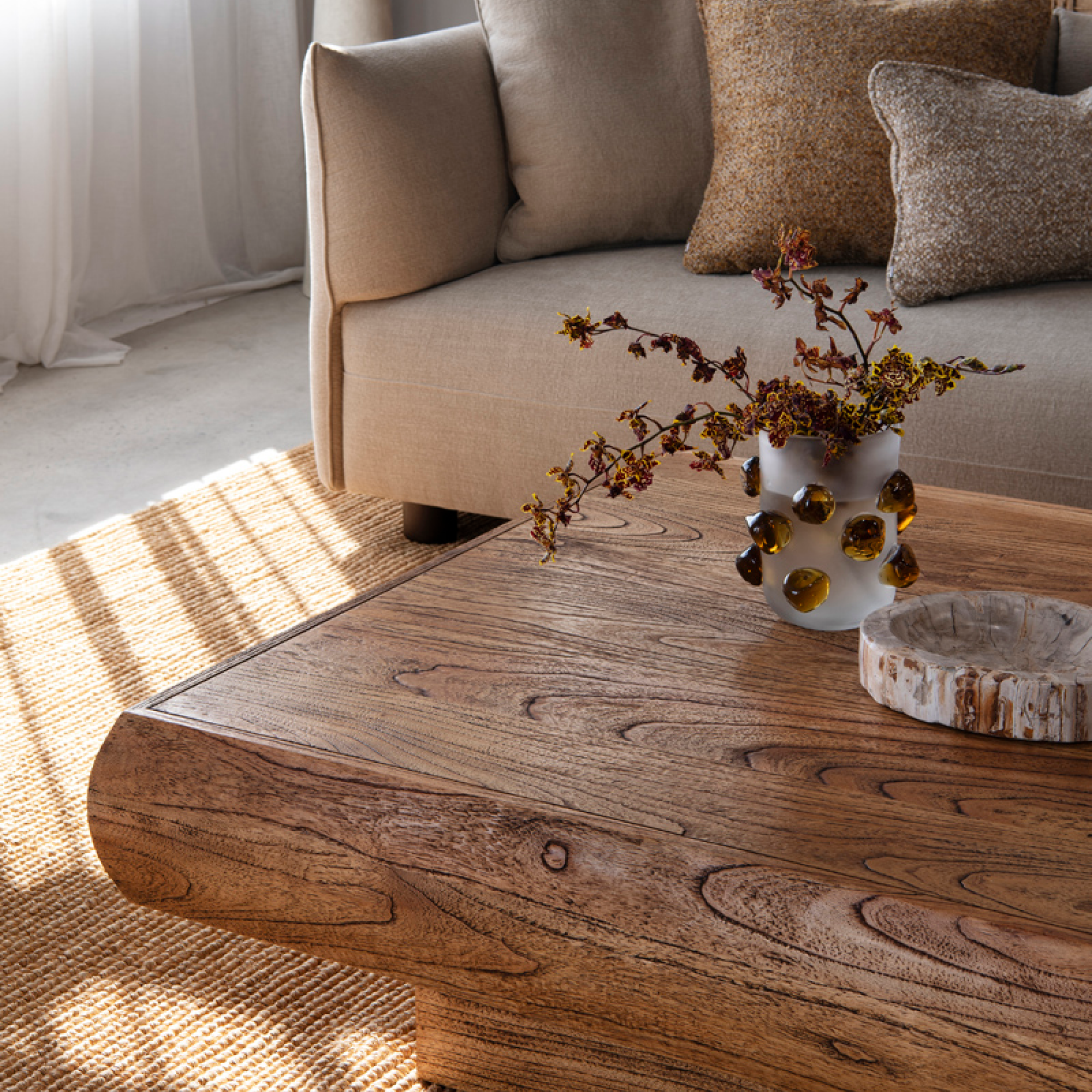 Pierce Square Coffee Table - Antique Mindi