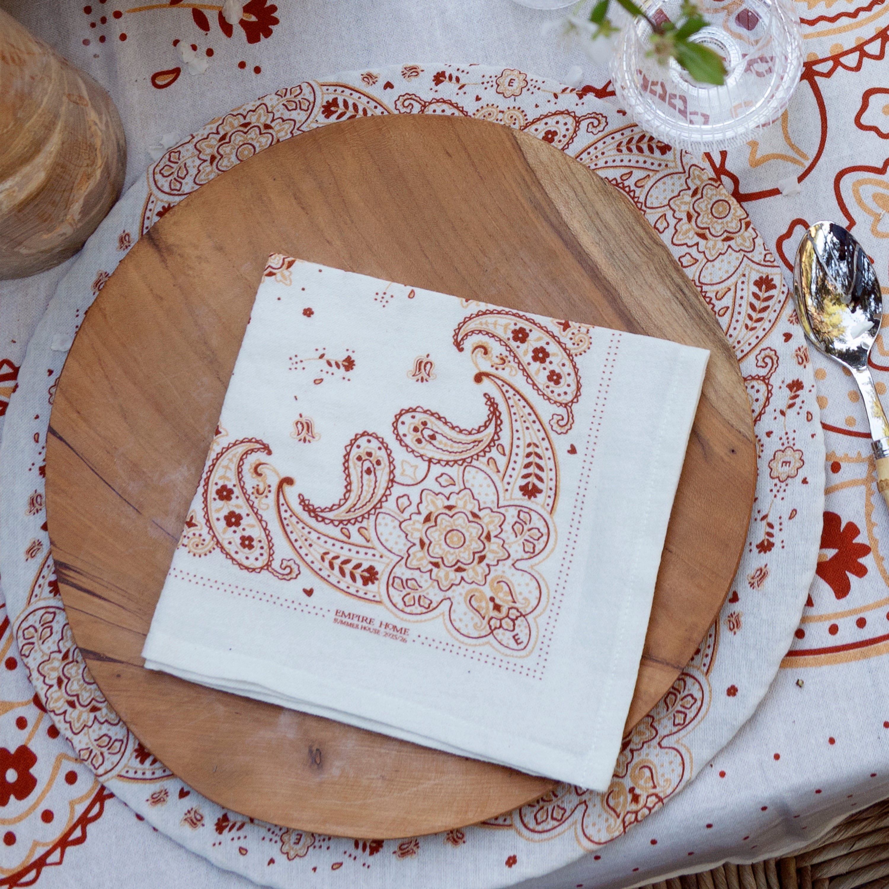 Round Teak Plate