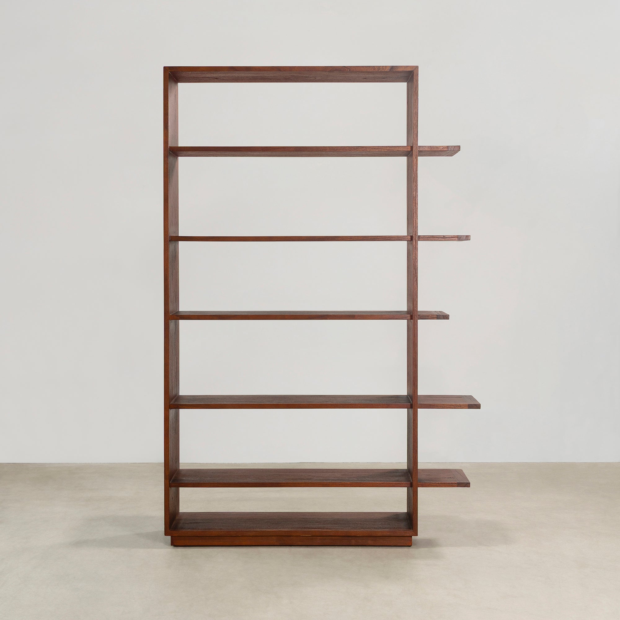 Yuli Bookcase - Rustic Walnut