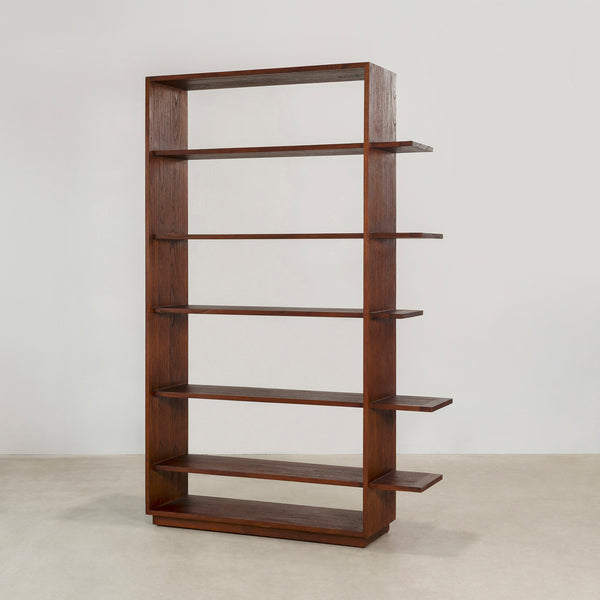 Yuli Bookcase - Rustic Walnut