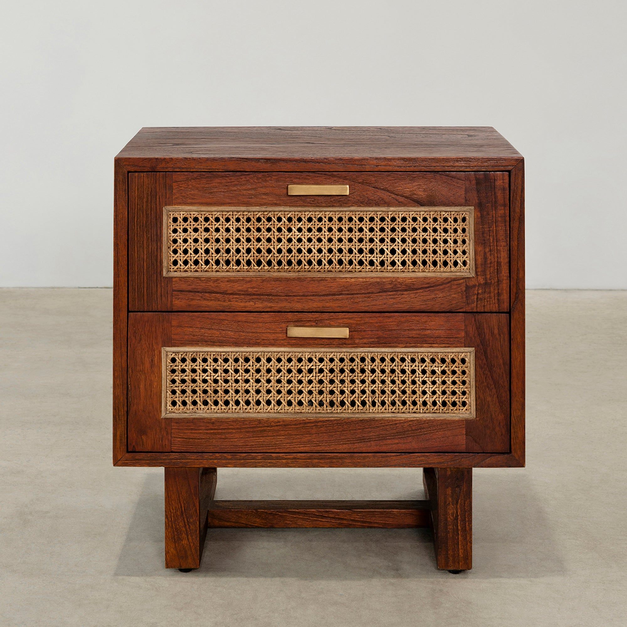 Fitzgerald Bedside - Rustic Walnut