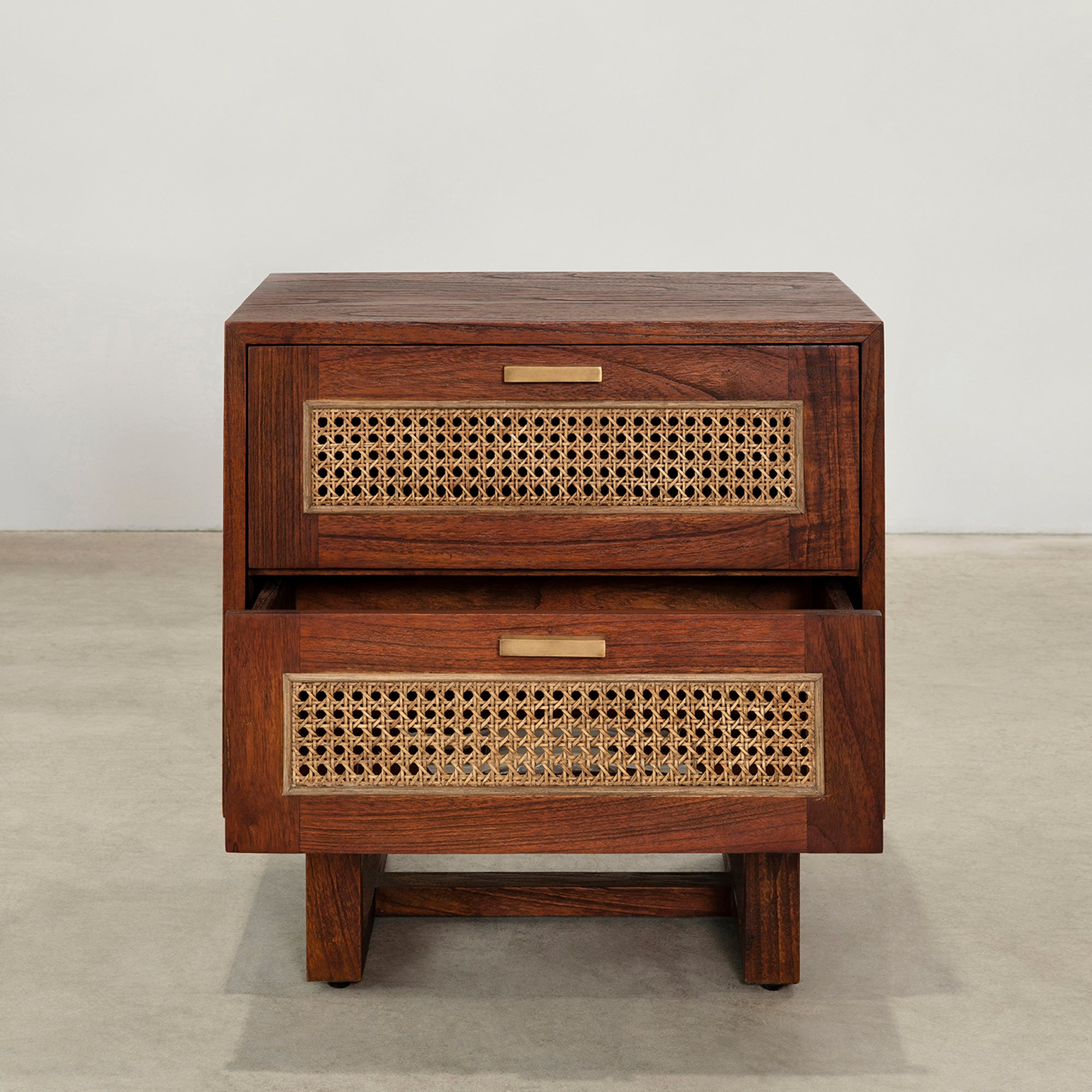 Fitzgerald Bedside - Rustic Walnut