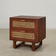Fitzgerald Bedside - Rustic Walnut