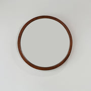 Retreat Round Mirror - Rustic Walnut