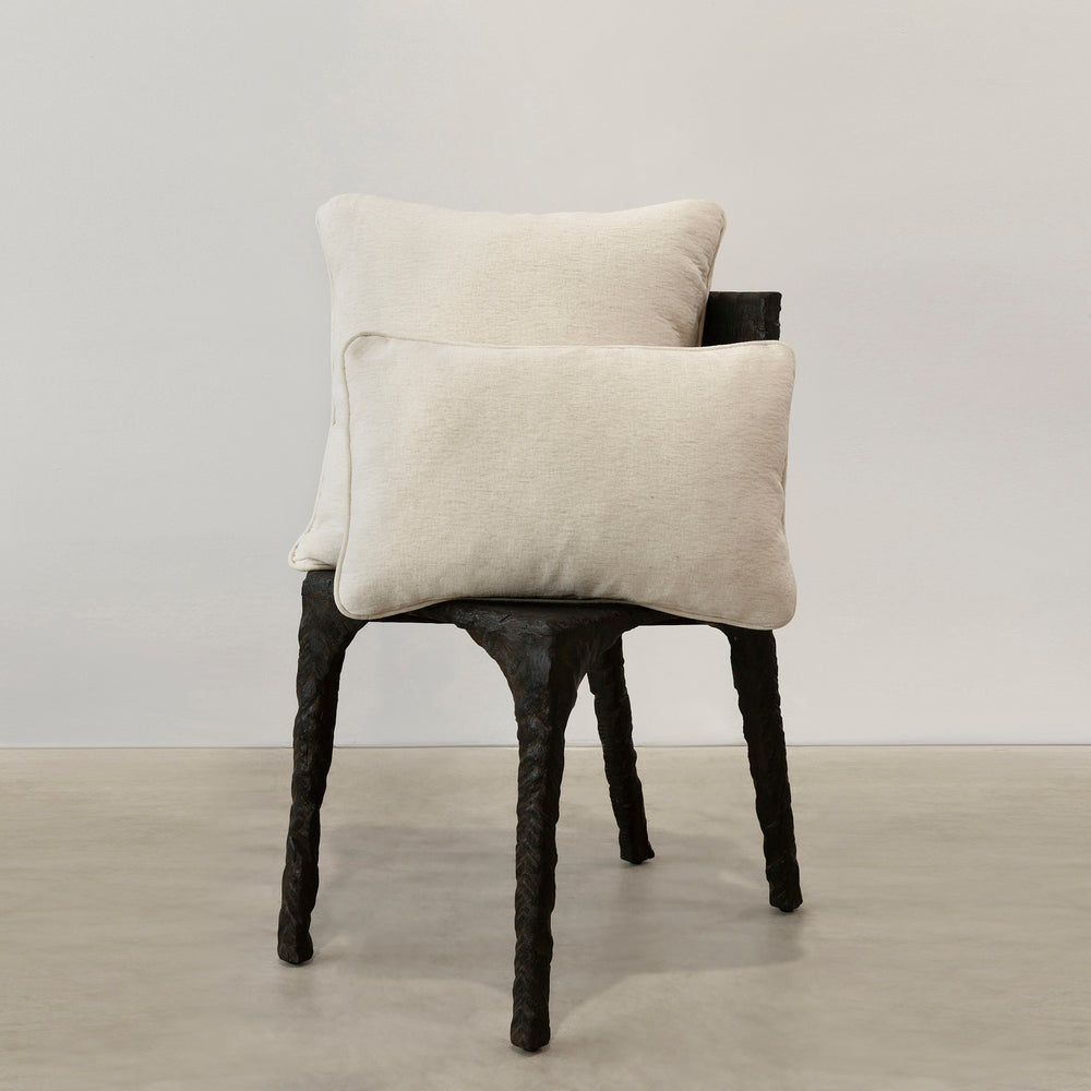 Empire Slub Linen Cushion - Parchment