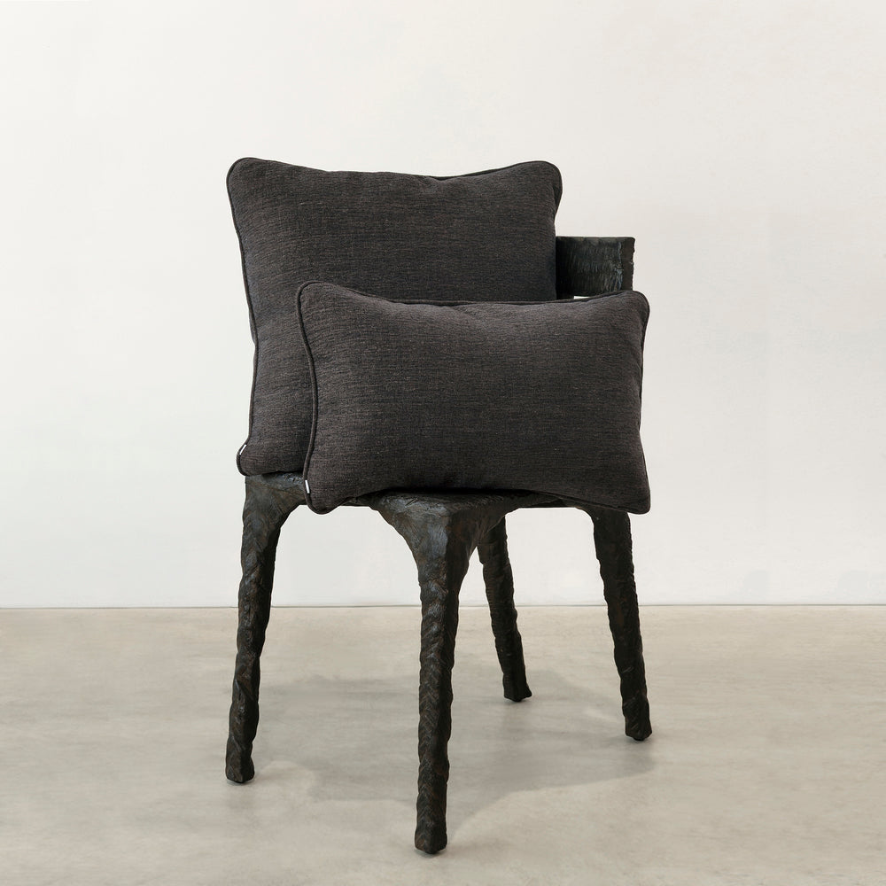 Empire Slub Linen Cushion - Seal Brown