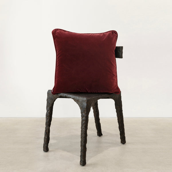 Empire Velvet Cushion — Burgundy - Empire Home