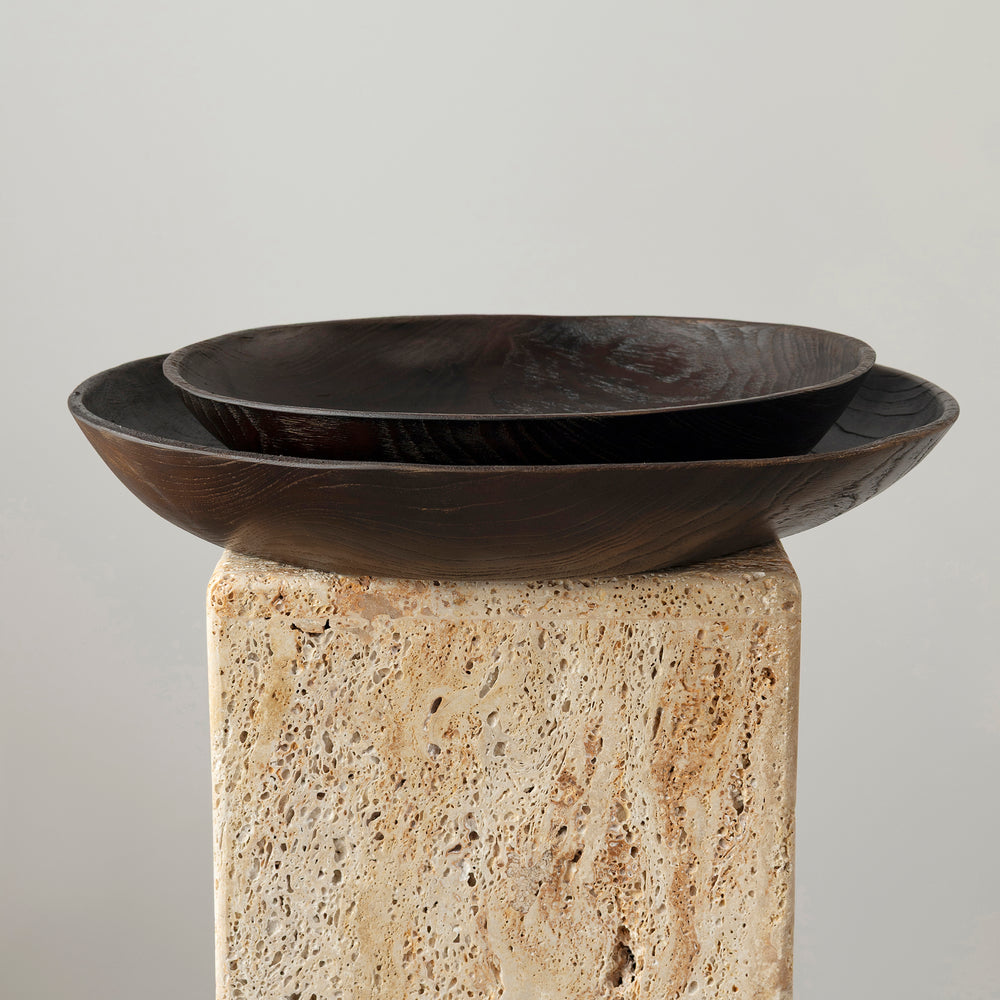 Teak Fruit Bowl - Cola