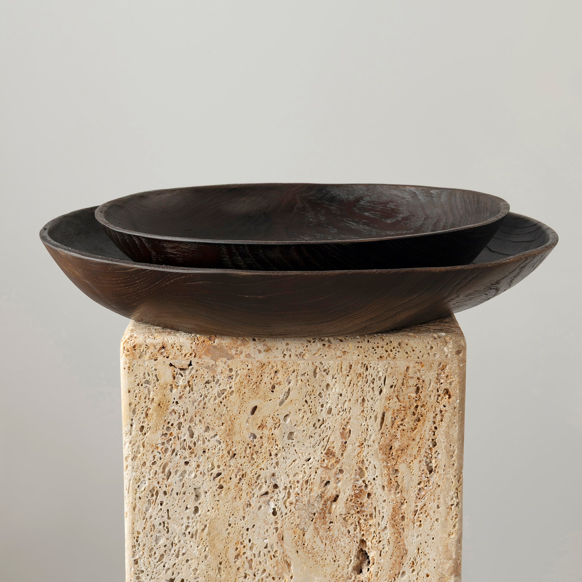 Teak Fruit Bowl - Cola