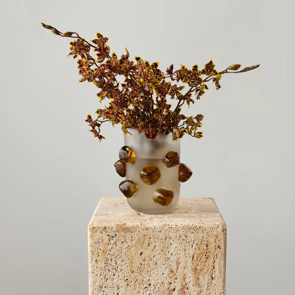 Mateus Vase - White/Amber