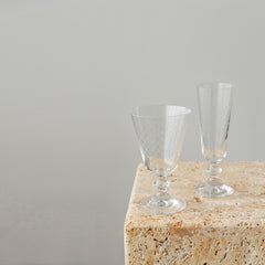 Fishnet Etched Glassware