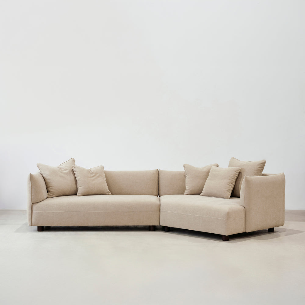 Oscar Right Chaise Sofa - Rye
