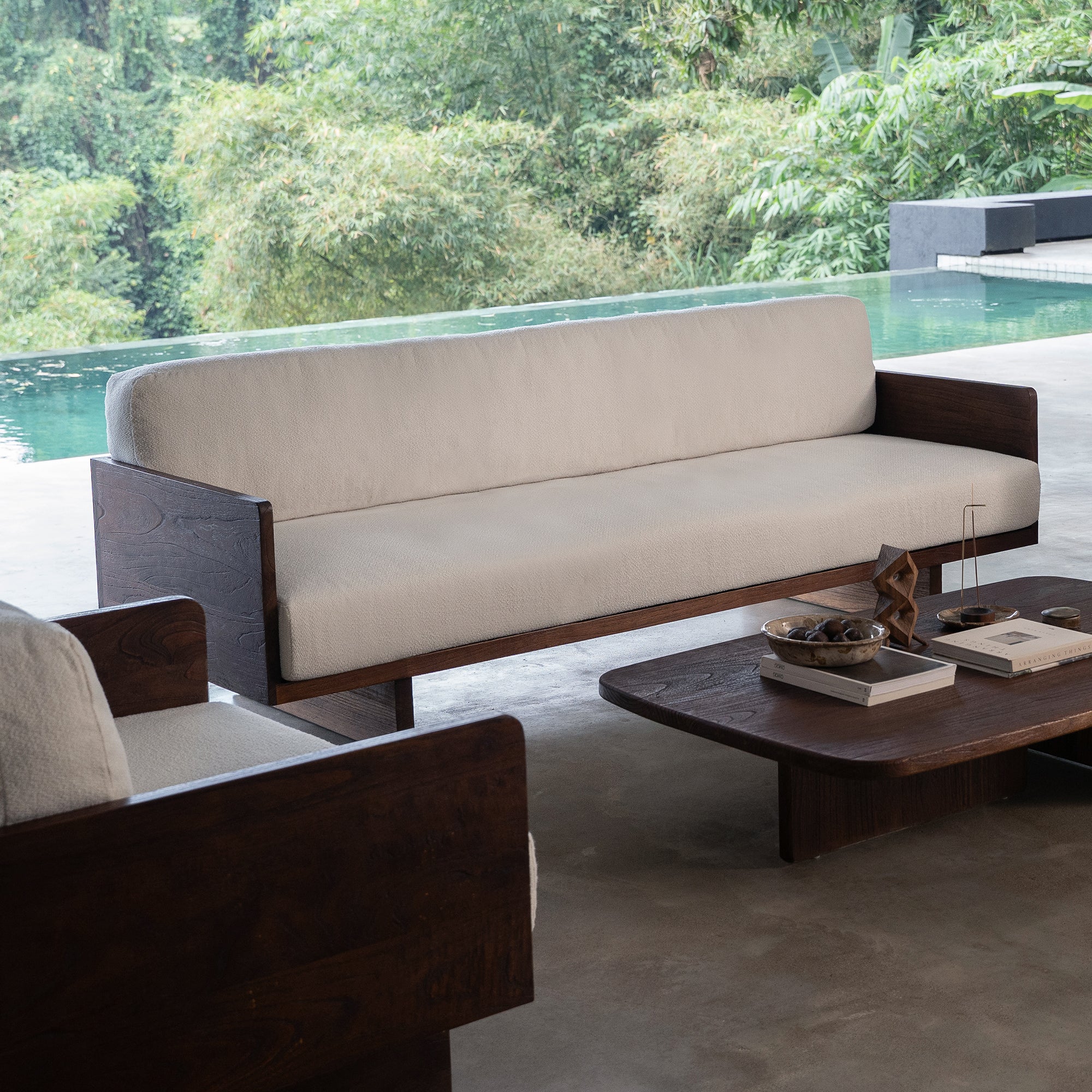 Platform Sofa - Rustic Walnut
