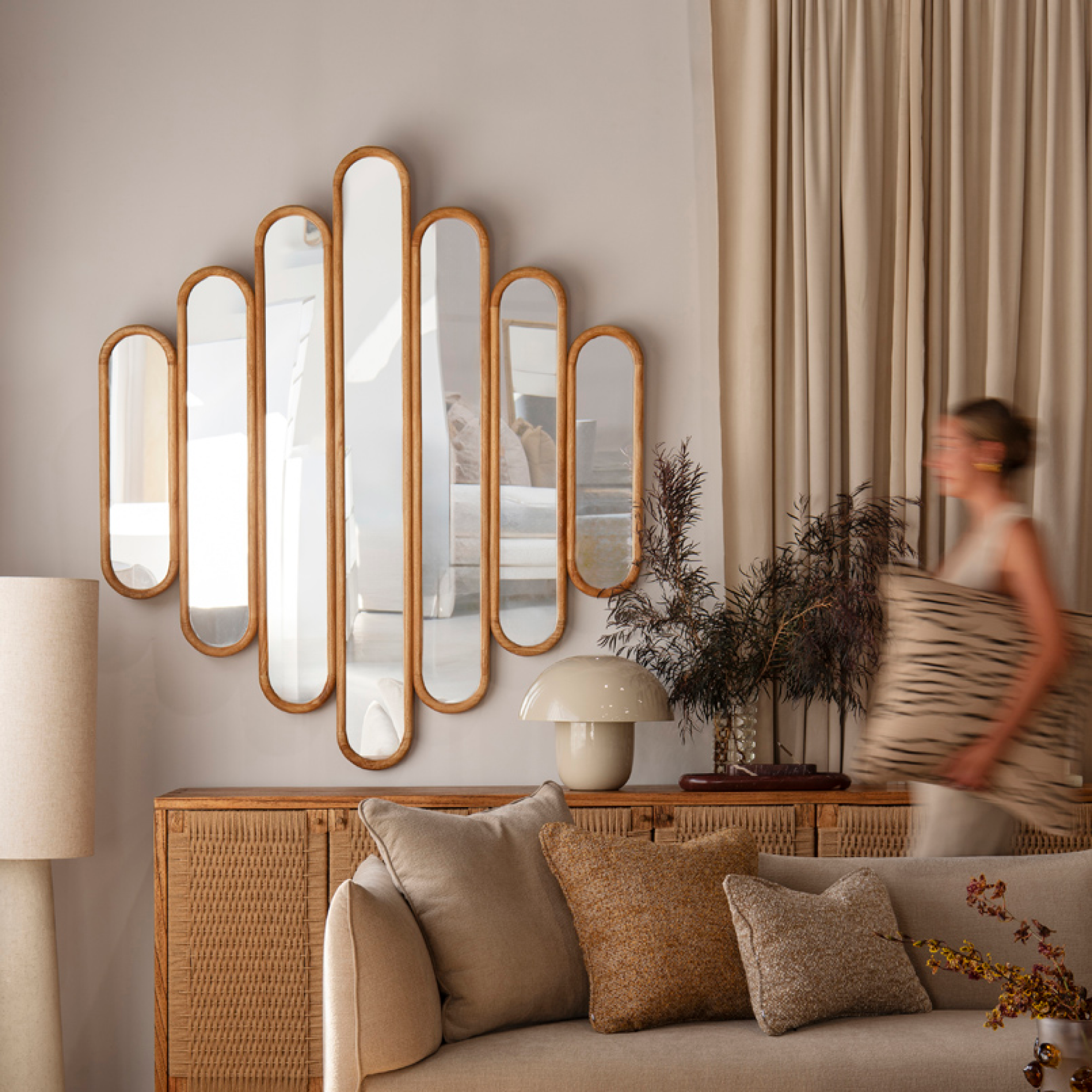 Zola Mirror - Rustic Matte
