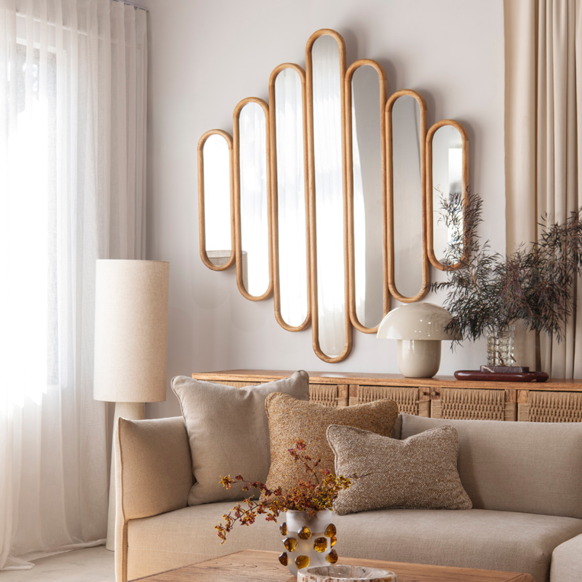 Zola Mirror - Rustic Matte