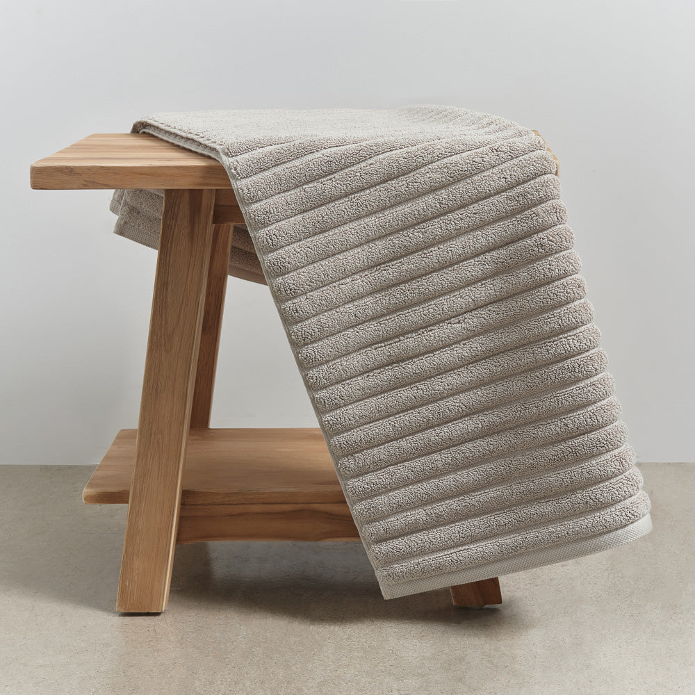 Pure Cotton Long Bath Mat - Linen