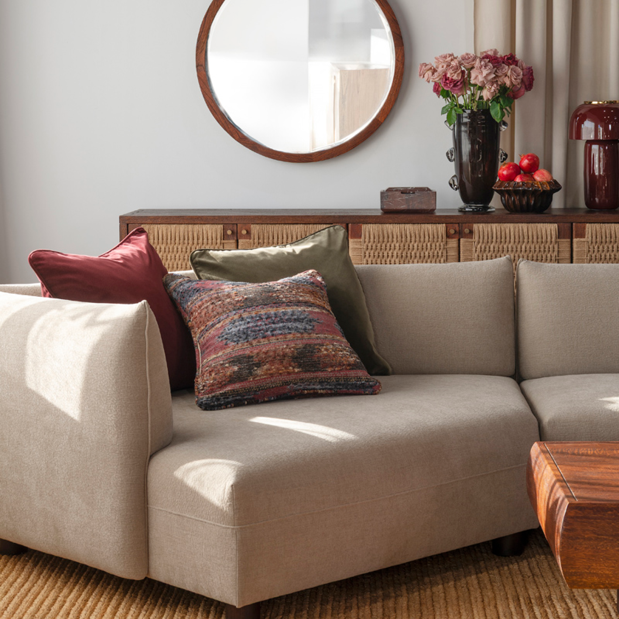 Oscar Left Chaise Sofa - Rye