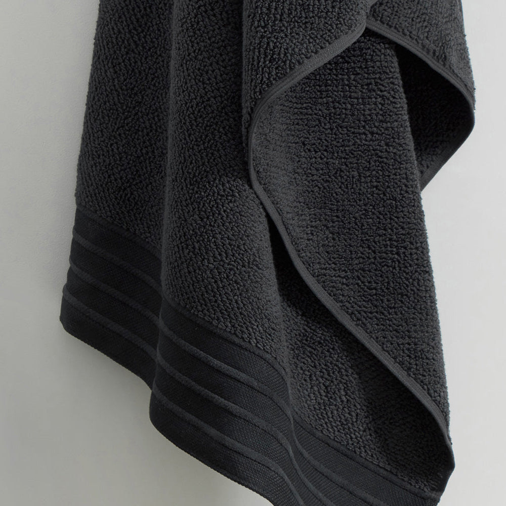 Pure Cotton Hand Towel - Charcoal