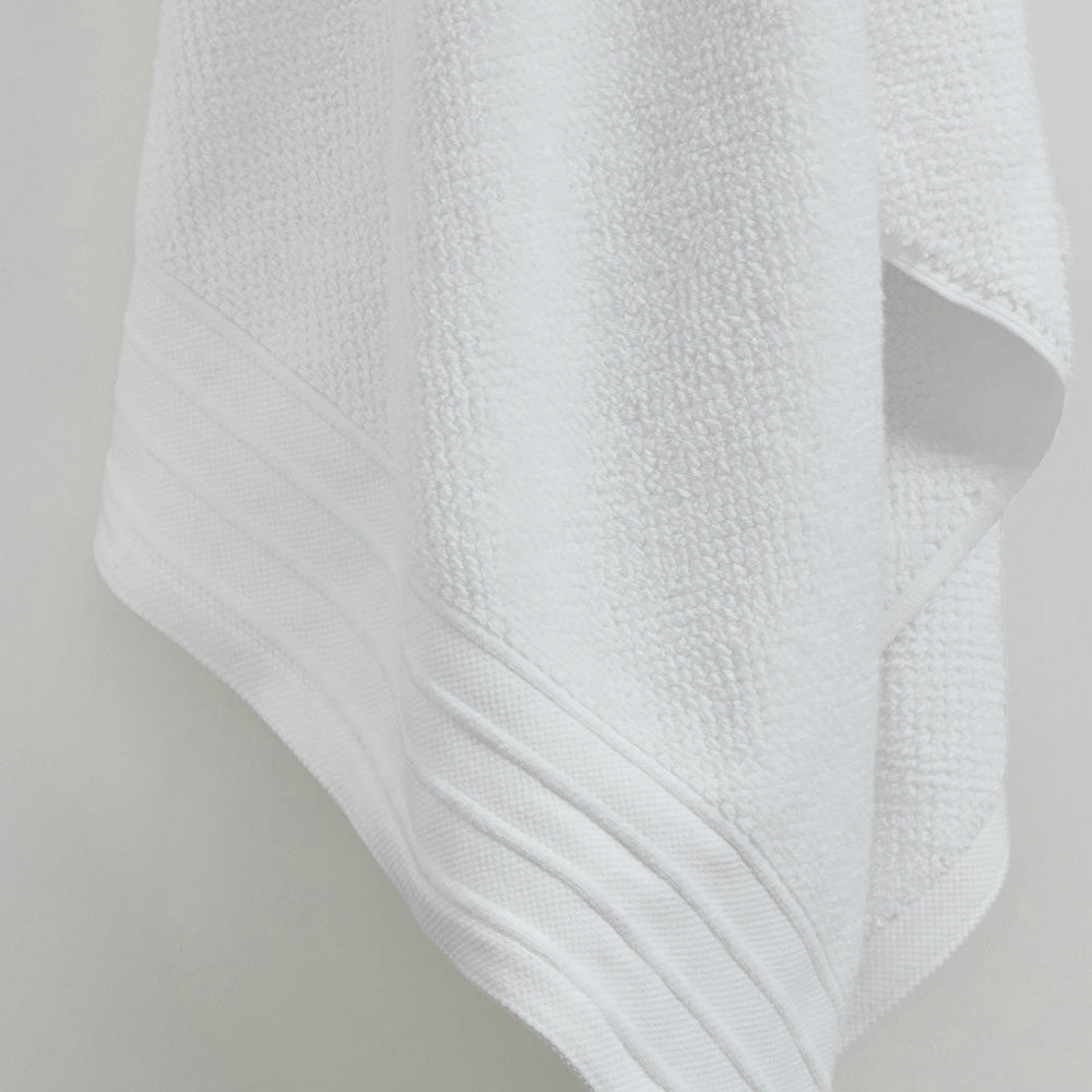 Pure Cotton Hand Towel - White