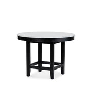 Crown Bar Table - Black/White Marble