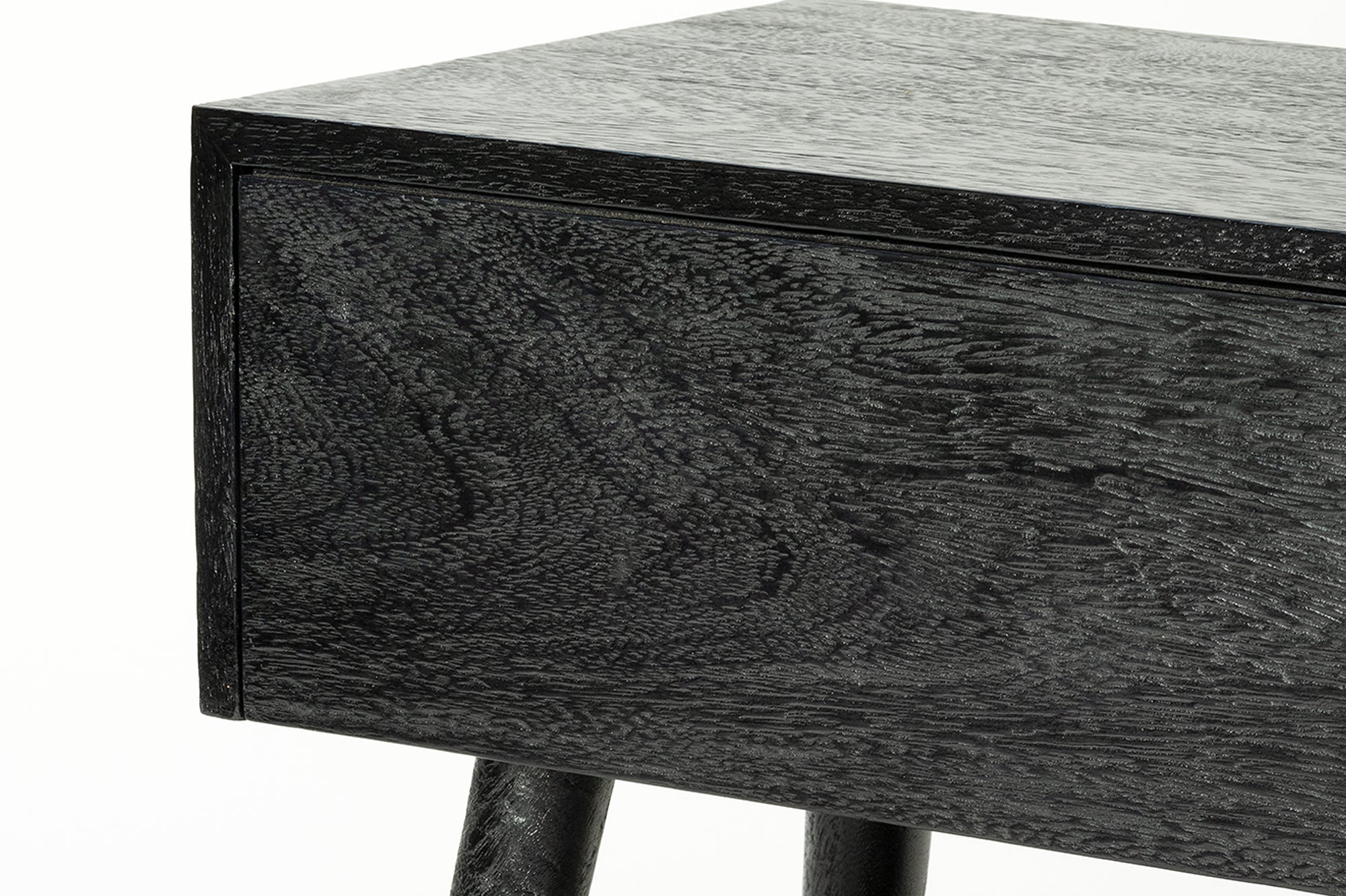 Amsterdam Bedside with Shelf - Black